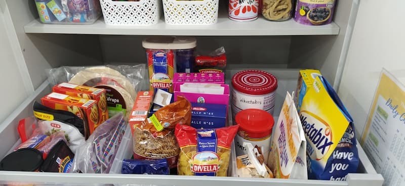 pantry after closeup on drawer